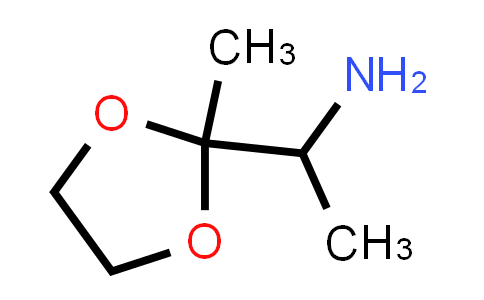 CAS No. 32493-50-8, 1-(2-Methyl-1,3-dioxolan-2-yl)ethan-1-amine