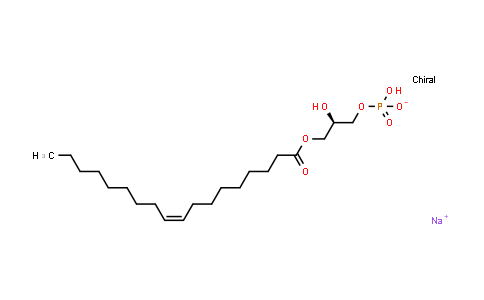 CAS No. 325465-93-8, 9-Octadecenoic acid (9Z)-, (2R)-2-hydroxy-3-(phosphonooxy)propyl ester, monosodium salt