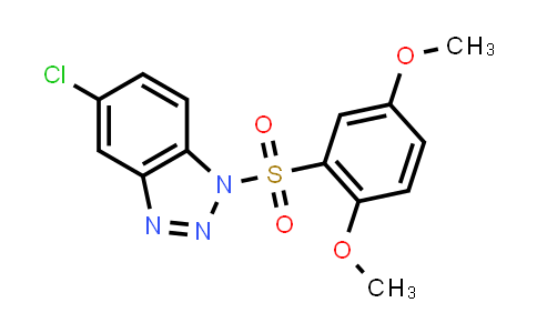 CAS No. 325813-60-3, 5-Chloro-1-((2,5-dimethoxyphenyl)sulfonyl)-1H-benzo[d][1,2,3]triazole