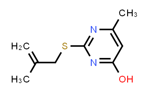 CAS No. 325852-91-3, 6-Methyl-2-((2-methylallyl)thio)pyrimidin-4-ol