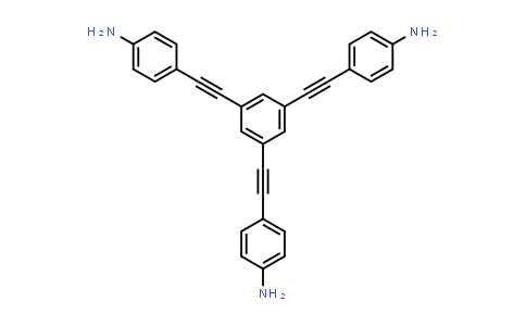 CAS No. 326002-91-9, 4,4',4''-(Benzene-1,3,5-triyltris(ethyne-2,1-diyl))trianiline