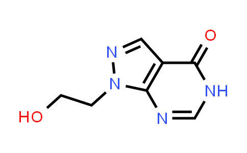 CAS No. 32672-82-5, 1-(2-Hydroxyethyl)-1,5-dihydro-4H-pyrazolo[3,4-d]pyrimidin-4-one