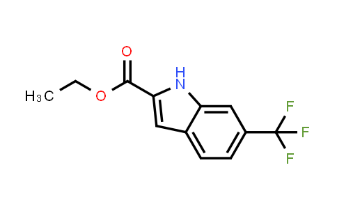 CAS No. 327-21-9, Ethyl 6-(trifluoromethyl)-1H-indole-2-carboxylate