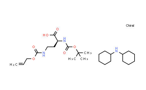 CAS No. 327156-92-3, Dicyclohexylamine (S)-4-(((allyloxy)carbonyl)amino)-2-((tert-butoxycarbonyl)amino)butanoate