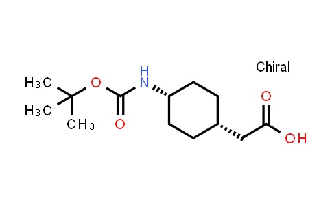 CAS No. 327156-95-6, 2-(cis-4-((tert-Butoxycarbonyl)amino)cyclohexyl)acetic acid
