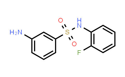 CAS No. 328028-26-8, Benzenesulfonamide, 3-amino-N-(2-fluorophenyl)-