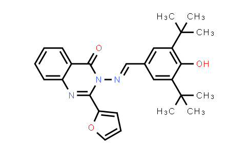 MC548808 | 328034-85-1 | 3-((3,5-Di-tert-butyl-4-hydroxybenzylidene)amino)-2-(furan-2-yl)quinazolin-4(3H)-one