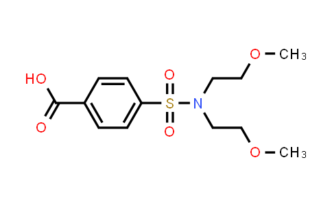 CAS No. 328038-28-4, 4-(N,N-Bis(2-methoxyethyl)sulfamoyl)benzoic acid