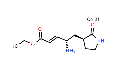 328086-61-9 | 2-Pentenoic acid, 4-amino-5-[(3S)-2-oxo-3-pyrrolidinyl]-, ethyl ester, (2E,4S)-