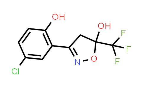 CAS No. 328285-41-2, 3-(5-Chloro-2-hydroxyphenyl)-5-(trifluoromethyl)-4,5-dihydroisoxazol-5-ol
