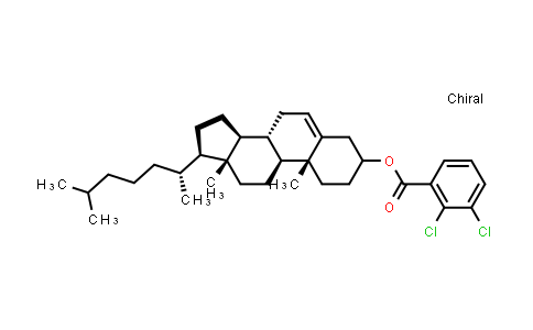 CAS No. 32832-01-2, (8S,9S,10R,13R,14S,17R)-10,13-Dimethyl-17-((R)-6-methylheptan-2-yl)-2,3,4,7,8,9,10,11,12,13,14,15,16,17-tetradecahydro-1H-cyclopenta[a]phenanthren-3-yl 2,3-dichlorobenzoate