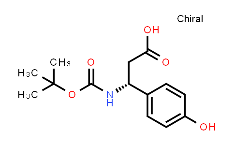 CAS No. 329013-12-9, (R)-3-((tert-Butoxycarbonyl)amino)-3-(4-hydroxyphenyl)propanoic acid