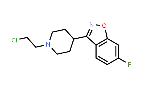 CAS No. 329977-78-8, 3-(1-(2-Chloroethyl)piperidin-4-yl)-6-fluorobenzo[d]isoxazole