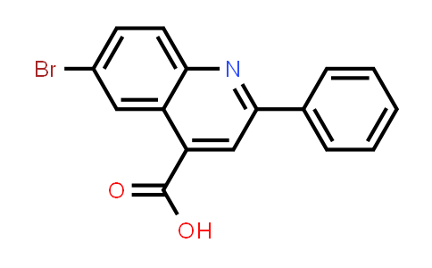 CAS No. 33007-99-7, 6-Bromo-2-phenylquinoline-4-carboxylic acid
