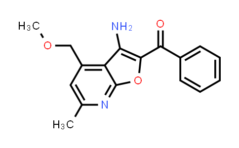CAS No. 330558-93-5, [3-Amino-4-(methoxymethyl)-6-methylfuro[2,3-b]pyridin-2-yl](phenyl)methanone