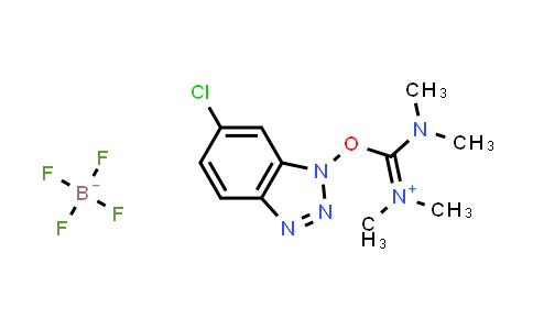 CAS No. 330641-16-2, O-(6-Chlorobenzotriazol-1-yl)-N,N,N',N'-tetramethyluronium tetrafluoroborate