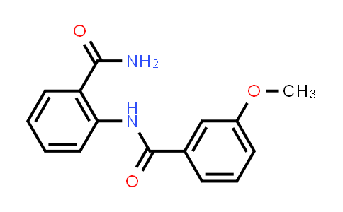 CAS No. 330657-87-9, N-(2-carbamoylphenyl)-3-methoxybenzamide