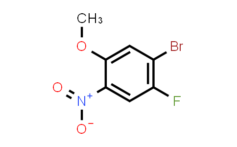 CAS No. 330794-02-0, 1-Bromo-2-fluoro-5-methoxy-4-nitrobenzene