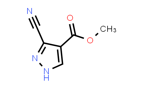 CAS No. 33090-69-6, Methyl 3-cyano-1H-pyrazole-4-carboxylate