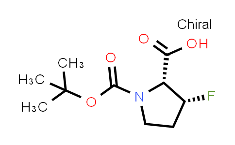 CAS No. 330945-14-7, (2R,3R)-1-[(tert-butoxy)carbonyl]-3-fluoropyrrolidine-2-carboxylic acid