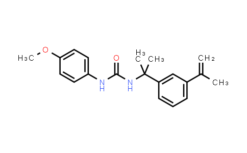 CAS No. 330946-27-5, 1-(4-Methoxyphenyl)-3-(2-(3-(prop-1-en-2-yl)phenyl)propan-2-yl)urea