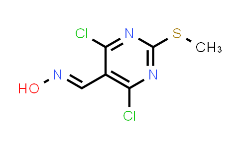 CAS No. 33097-12-0, 4,6-Dichloro-2-(methylthio)pyrimidine-5-carbaldehyde oxime