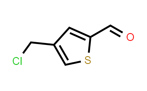 CAS No. 33148-81-1, 4-(Chloromethyl)thiophene-2-carbaldehyde