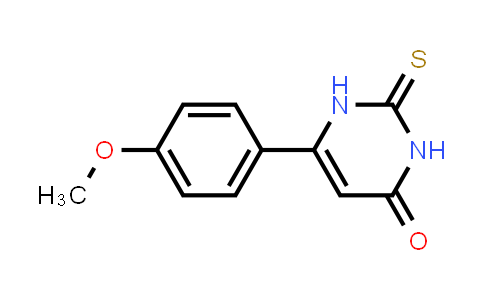 CAS No. 33166-87-9, 6-(4-Methoxyphenyl)-2-thioxo-2,3-dihydropyrimidin-4(1H)-one