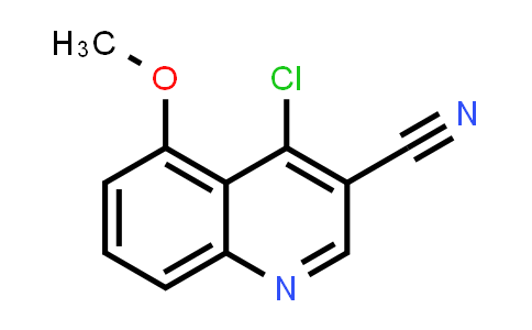 CAS No. 331662-72-7, 3-Quinolinecarbonitrile, 4-chloro-5-methoxy-