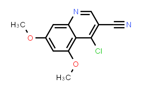 CAS No. 331662-73-8, 3-Quinolinecarbonitrile, 4-chloro-5,7-dimethoxy-