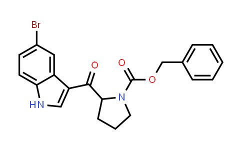 CAS No. 331842-86-5, Benzyl 2-(5-bromo-1H-indole-3-carbonyl)pyrrolidine-1-carboxylate