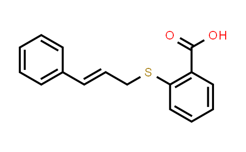 CAS No. 331852-10-9, 2-[(3-Phenyl-2-propen-1-yl)thio]benzoic acid