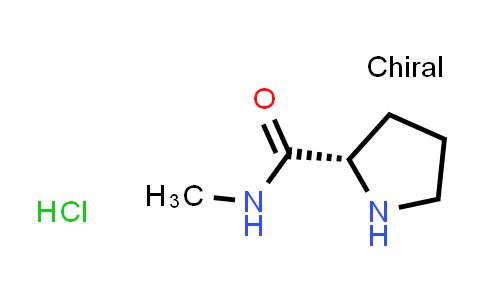 CAS No. 33208-98-9, (S)-N-methylpyrrolidine-2-carboxamide hydrochloride