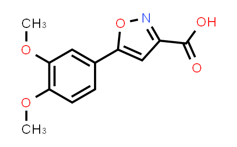 CAS No. 33282-17-6, 5-(3,4-dimethoxyphenyl)isoxazole-3-carboxylic acid
