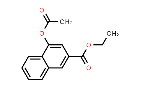CAS No. 33295-46-4, 2-Naphthalenecarboxylic acid, 4-(acetyloxy)-, ethyl ester