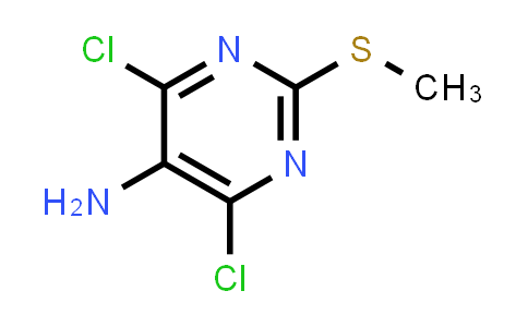 CAS No. 333388-03-7, 4,6-Dichloro-2-(methylthio)-5-pyrimidineamine