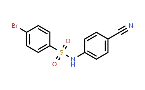 CAS No. 333442-36-7, 4-Bromo-N-(4-cyanophenyl)benzenesulfonamide