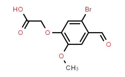 CAS No. 333746-44-4, 2-(5-Bromo-4-formyl-2-methoxyphenoxy)acetic acid