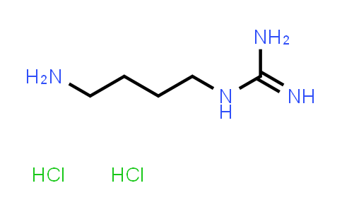 CAS No. 334-18-9, 1-(4-Aminobutyl)guanidine dihydrochloride