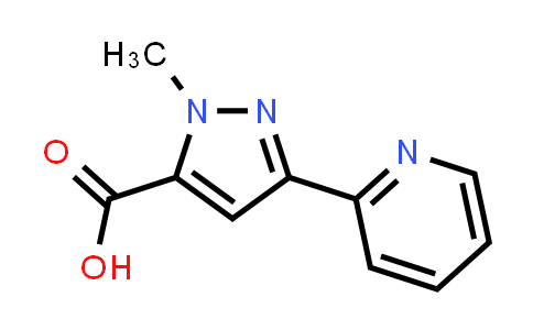 CAS No. 334017-23-1, 1-Methyl-3-(pyridin-2-yl)-1H-pyrazole-5-carboxylic acid