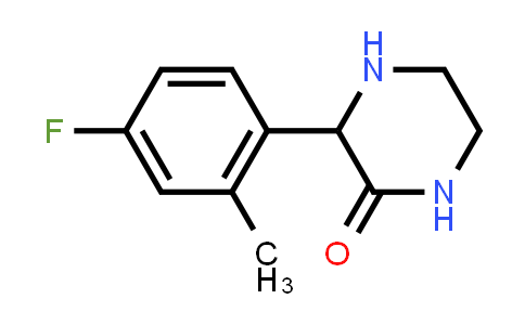 CAS No. 334477-68-8, 3-(4-Fluoro-2-methylphenyl)piperazin-2-one