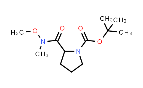 CAS No. 334872-14-9, tert-Butyl 2-(methoxy(methyl)carbamoyl)pyrrolidine-1-carboxylate