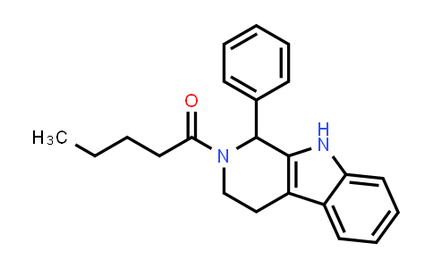 CAS No. 334939-35-4, 1H-Pyrido[3,4-b]indole, 2,3,4,9-tetrahydro-2-(1-oxopentyl)-1-phenyl-