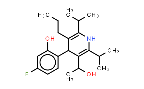 CAS No. 334992-01-7, 3-Pyridinemethanol, 4-(4-fluoro-2-hydroxyphenyl)-a-methyl-2,6-bis(1-methylethyl)-5-propyl-