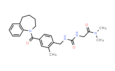 CAS No. 335154-66-0, N,N-Dimethyl-2-[[[[[2-methyl-4-[(2,3,4,5-tetrahydro-1H-1-benzazepin-1-yl)carbonyl]phenyl]methyl]amino]carbonyl]amino]acetamide