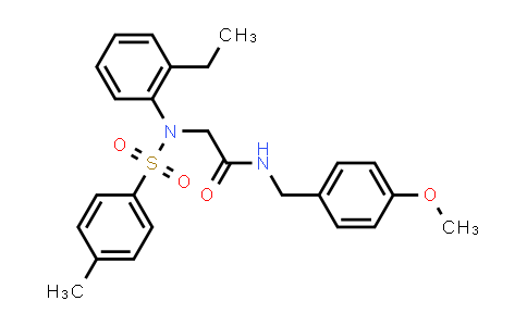 CAS No. 335212-55-0, 2-(N-(2-Ethylphenyl)-4-methylphenylsulfonamido)-N-(4-methoxybenzyl)acetamide