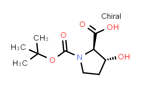 CAS No. 335280-19-8, (2R,3R)-1-(tert-Butoxycarbonyl)-3-hydroxypyrrolidine-2-carboxylic acid