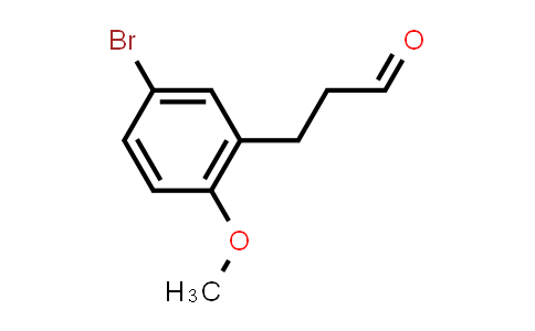 CAS No. 33538-85-1, Benzenepropanal, 5-bromo-2-methoxy-