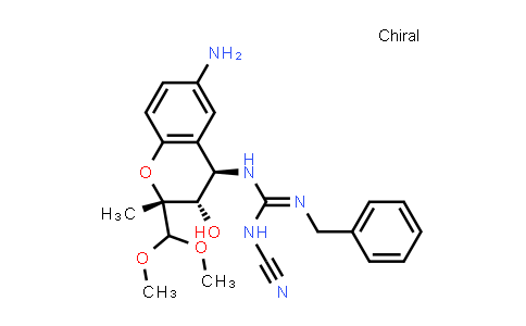 CAS No. 335381-87-8, N-[(2R,3S,4R)-6-Amino-2-(dimethoxymethyl)-3,4-dihydro-3-hydroxy-2-methyl-2H-1-benzopyran-4-yl]-N'-cyano-N''-(phenylmethyl)guanidine