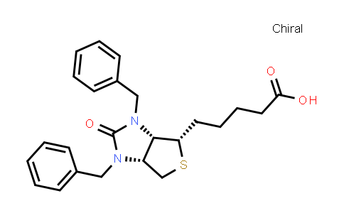 CAS No. 33607-60-2, (3aS,4S,6aR)-Hexahydro-2-oxo-1,3-bis(phenylmethyl)-1H-thieno[3,4-d]imidazole-4-pentanoic acid